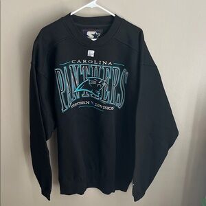 Carolina Panthers vintage Starter crewneck sweatshirt NFL RARE NWT size Large